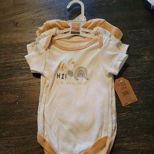 Chick Pea 3pk short sleeve onesies